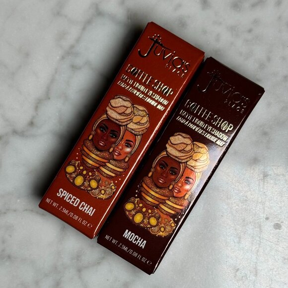 Juvia's Place Coffee Shop Liquid Eyeshadow Set | Spiced Chai & Mocha - Picture 1 of 7